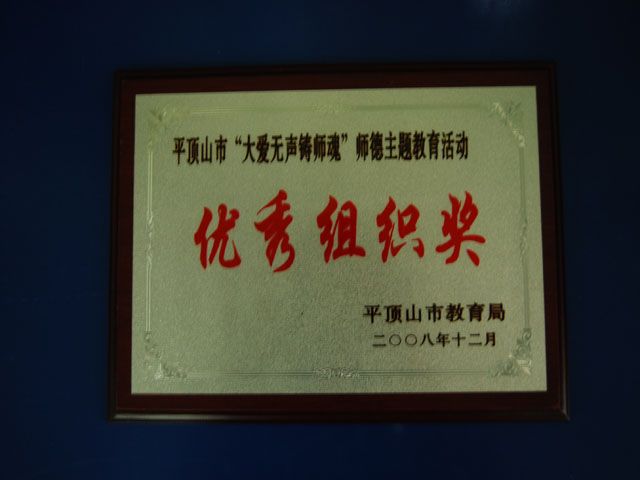 师德主题教育活动优秀组织奖
