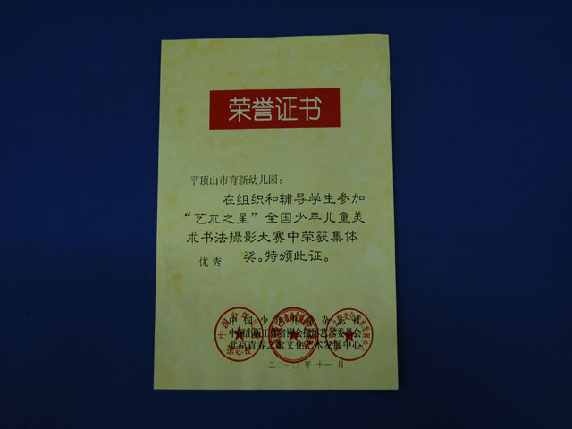美术大赛集体优秀奖